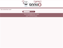 Tablet Screenshot of annuo.be